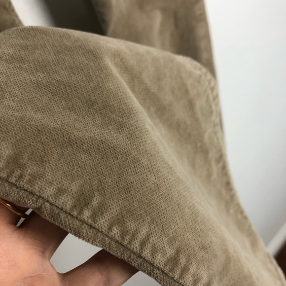 Closed Baker Velvet Pants Tan Cropped Mid Rise 25 - Picture 5 of 9